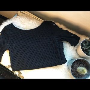 Banana Republic Black Webbing Dress